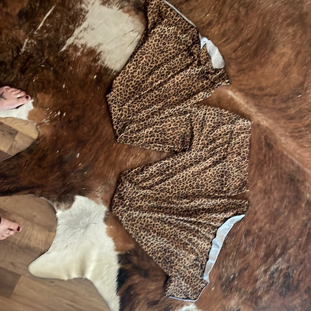 Grace & Emma cheetah print, wide leg flares - size S